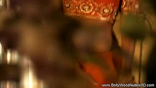 Indian brunette babe TEASES with SENSUAL Bollywood DANCING, slowly UNDRESSING and RIPPING clothes in nude striptease