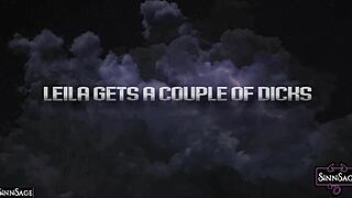 horny leila lewis gets fucked by hot sinn sage and her boyfriend