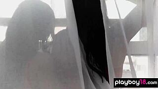 playful lesbians take photos