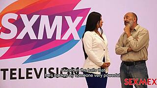 Sexmex weather presenter Elizabeth Marquez in a quick, intense encounter