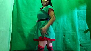 dirty christmas elf female hot waiting christmas night for dirty male inserting big penis in latina vagina