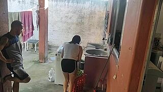 Wife Leaves And Maid Succumbs To Erect Cock