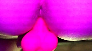 squirting on my pink dildo