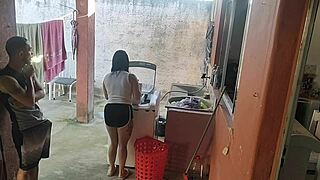 Wife Leaves And Maid Succumbs To Erect Cock