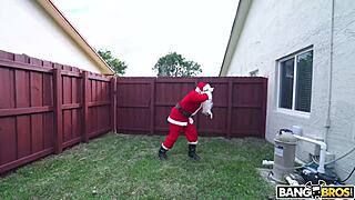 Christmas Comes Early for Kylie Quinn with Boyfriend in Santa Costume