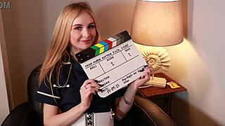 Nurse Greene Gets Spitroasted By Patients And Covered In Cum!