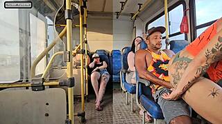 Married Woman Flirts with Stranger on Bus, Ends Up Fucking