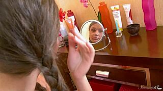 teen cutie oslya b pleasures her holes with kinky toys