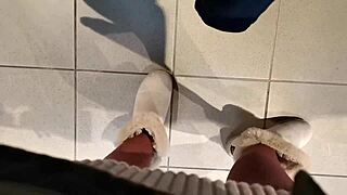 Your Italian Stepmother Shows You Her Ass and Hairy Pussy in a Dressing Room