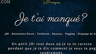Je t'ai manqué - french audio porn joi pegging