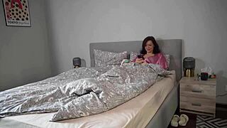 Hot teacher making home visit with deepthroat and cum