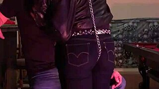 cherry gets her tight jeans spanked