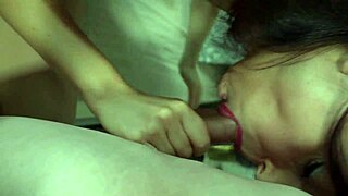 Hot teacher making home visit with deepthroat and cum