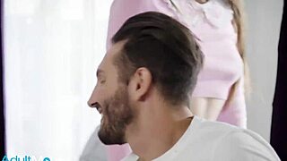 Petite babe Freya Parker enjoys Quinton James long thick cock while Alex listens to their pleasure - AdultMobile