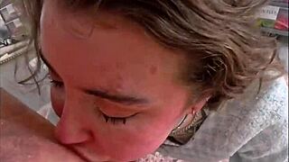 French slut Eden Ivy gets pissed on during rough session