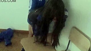 Wtf So Cute But Shes Not Innocent Anymore Hot Student Taking Private Lessons With Her Classmate And He Fucks Her Right In The Classroom