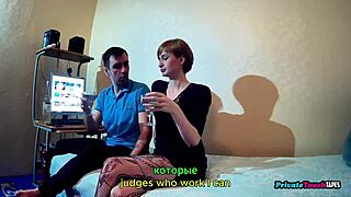 My Step Cousin Poses In Sexy Red Lingerie For Photo Catalog But Ends Up Sucking My Cock And I Penetrate Her Wet Pussy