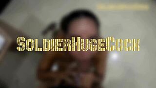 Gaby enjoys sucking huge cock and swallowing cum.