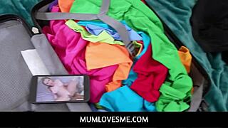 Horny stepson asks redhead milf stepmother Skylar Snow for assistance