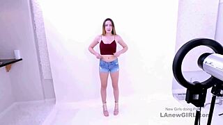 Timeless brunette goddess gets fucked at modeling audition 😍