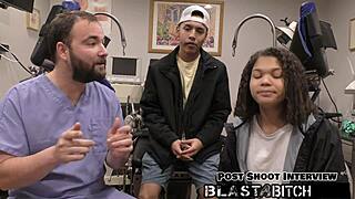 Michelle Anderson Gets Fucked Twice While Brother Receives Handjob