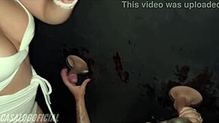 Me and my friends sucking and fucking at the swing house glory hole