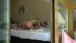 Old man has sex in bed with his step daughter 😏