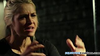 Squirting prisoner gets fingered by dyke marshal in erotic full movie storyline