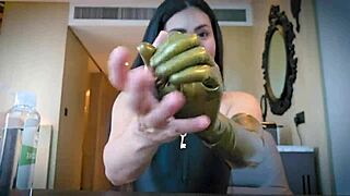 i love the asmr latex glove fetish, feeling those rubbery hands tease my skin, the mistress in control with her gloved touch, it's so intense and kinky
