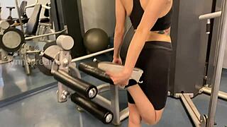 Fucked the new guy in the gym but motherfucker was a cheater 😏