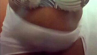 Wow, chubby girl strips and shows her big ass!