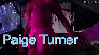 Paige Turner nurses with intense passion.