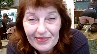 321 Teasing Dirty Mouthed Dawnskye1962 In Fishnet Thigh Highs And Heels In Front Of Mirrors