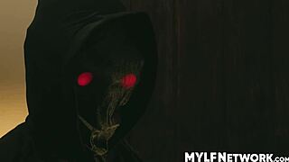 after seeing ghosts of her past and her present sheena must now face her future the ghost a menacing and dark figure shows sheena her future