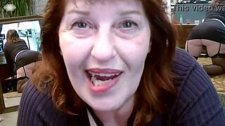 321 Teasing Dirty Mouthed Dawnskye1962 In Fishnet Thigh Highs And Heels In Front Of Mirrors