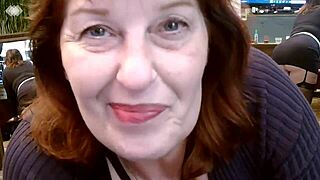 321 Teasing Dirty Mouthed Dawnskye1962 In Fishnet Thigh Highs And Heels In Front Of Mirrors