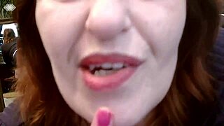 321 Teasing Dirty Mouthed Dawnskye1962 In Fishnet Thigh Highs And Heels In Front Of Mirrors