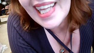 321 Teasing Dirty Mouthed Dawnskye1962 In Fishnet Thigh Highs And Heels In Front Of Mirrors