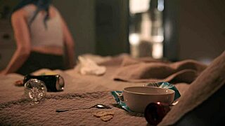 Blue Haired Girl Possessed By Alien