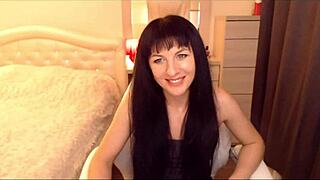 Tamarra Roman teases with small tits and lingerie striptease