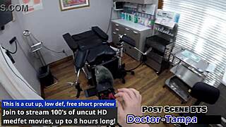 Hey, dr tampa's aria nicole tries a foley catheter with moaning