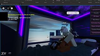 giving a submissive roblox slut backshots until she finishes