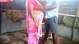 Indian Aunty In Saree Fucks Young Boy Hard!