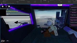 giving a submissive roblox slut backshots until she finishes