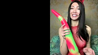 Sexy Devil Hotkinkyjo Narrates Her Intense Ass Fucking With Long Dildo From Organotoy Leading To Anal Prolapse