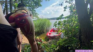 Stepsister Celebrates 25k Subs By Riding Stepbrother's Dick Publicly On River Boat