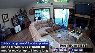 Hey, dr tampa's aria nicole tries a foley catheter with moaning