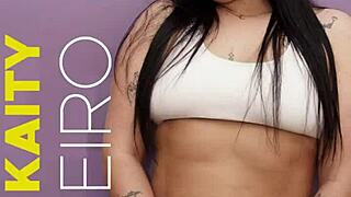 Kaity prepares backstage for her first scene.