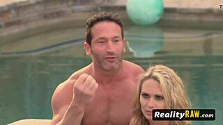 Stunning swinger babes swap partners and engage in oral sex