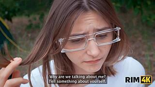 Wives swap and rim each other's asses before anal fucking in the forest.